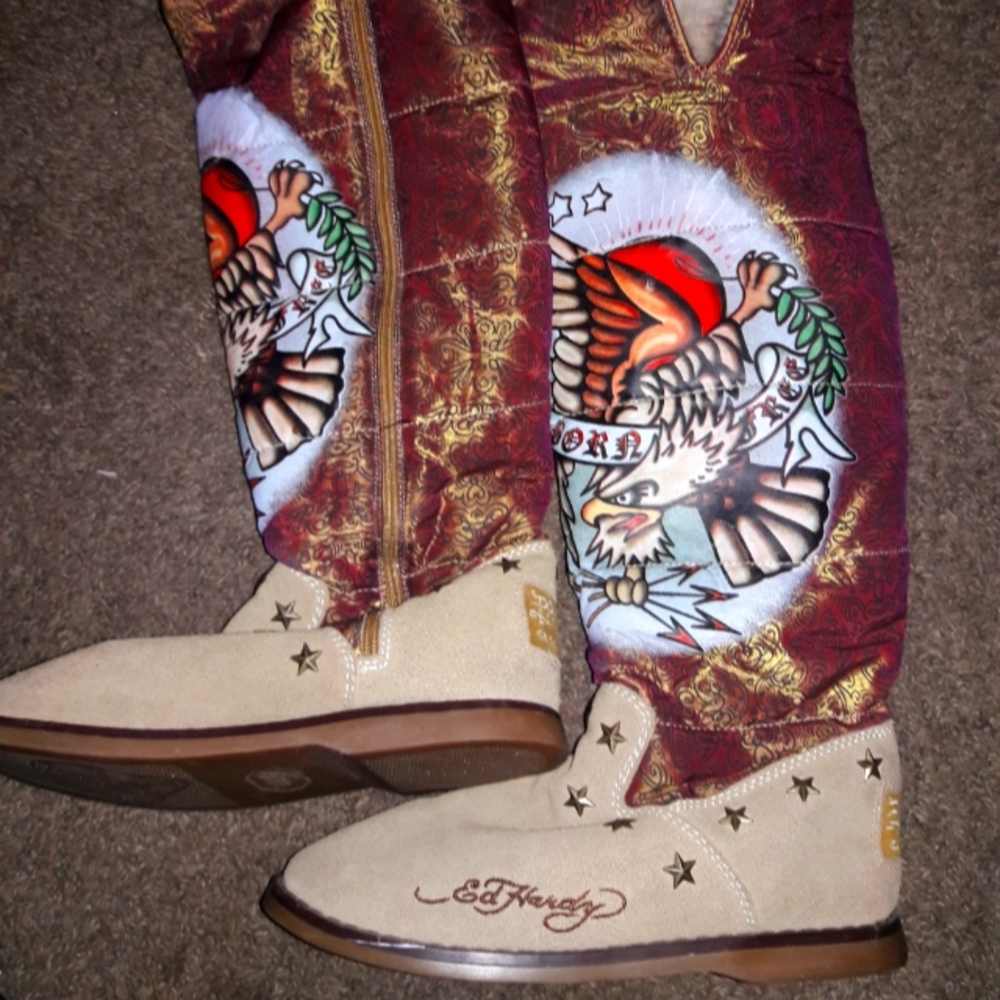 Womens Fur Knee High Boots